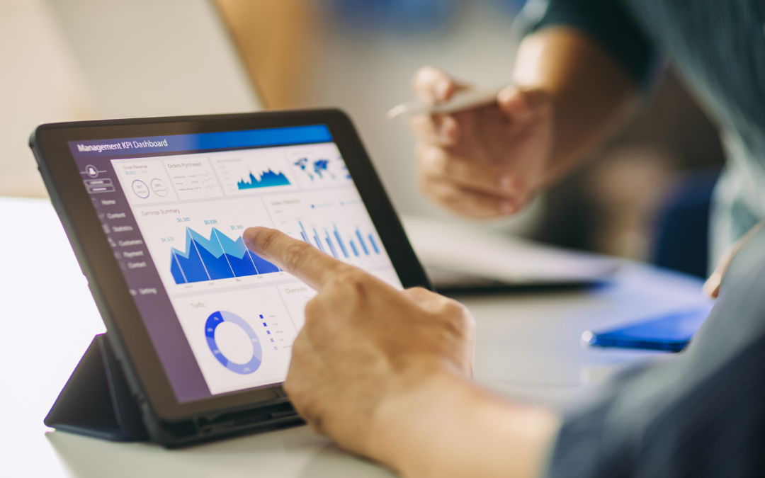 ipad with financial report
